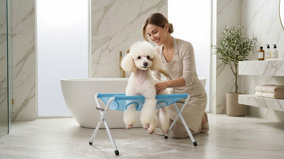 Katlanabilir Köpek Yıkama Standı | Evde Pet Bakım Standı